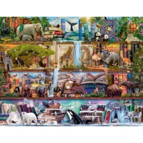 Puzzle Rafturile Cu Animale, 2000 Piese Ravensburger - 1